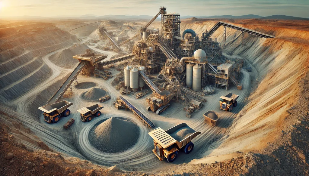 Barite mining